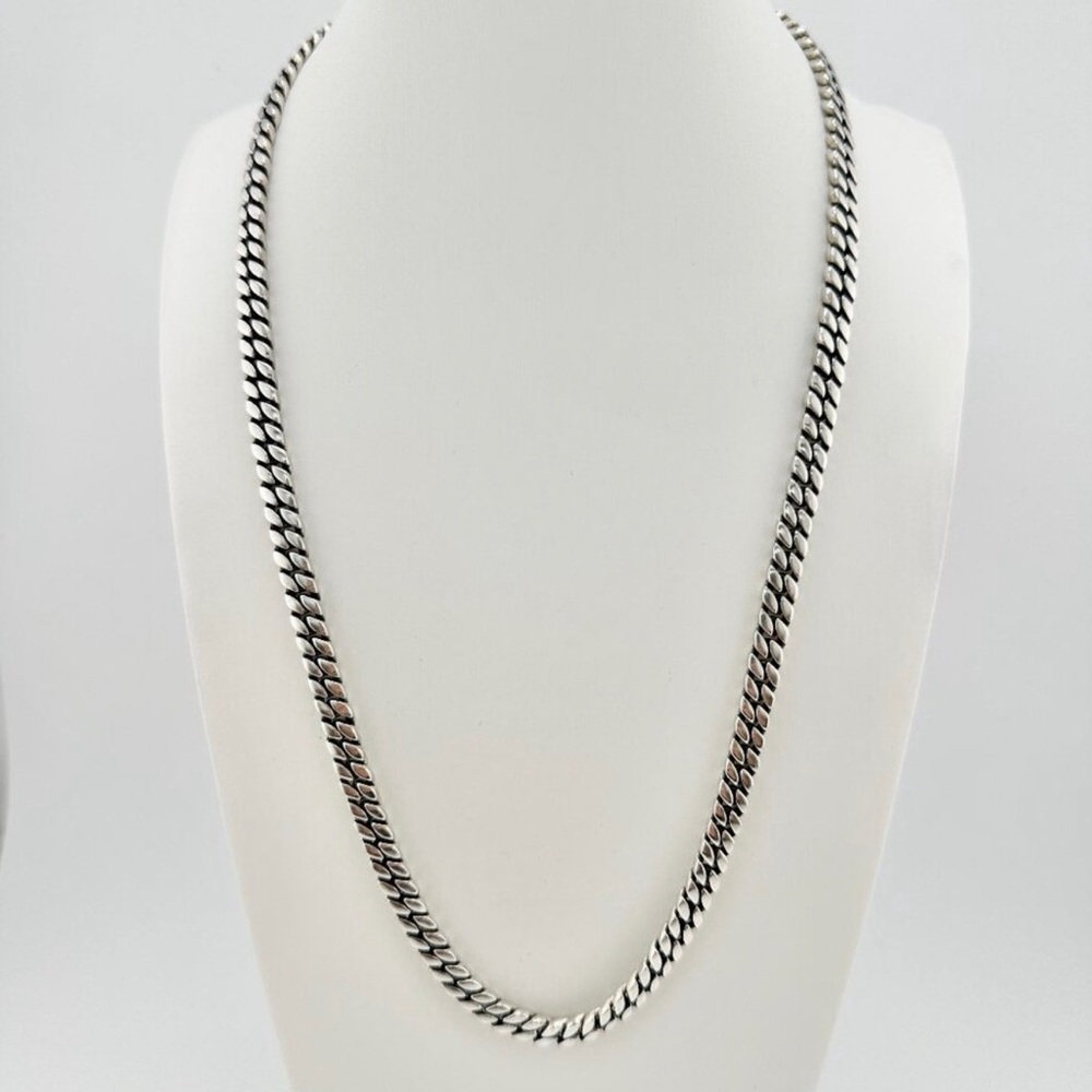 David Yurman Curb Chain Necklace in Sterling Silver - 6mm - 22"